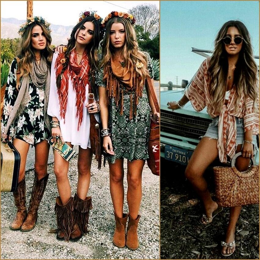 Bohemian style fashion trend 2020