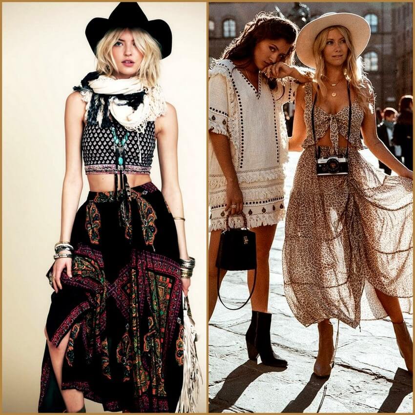 Bohemian style fashion trend 2020