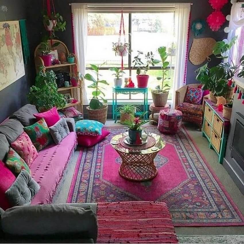 Interior boho chic decor bedroom ideas