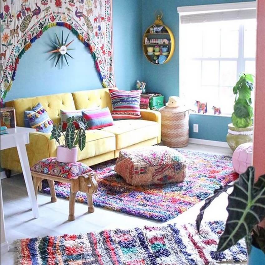 Interior boho chic decor bedroom ideas