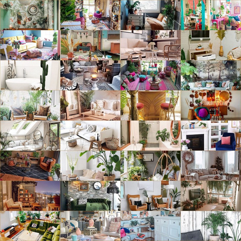 Interior boho chic decor bedroom ideas