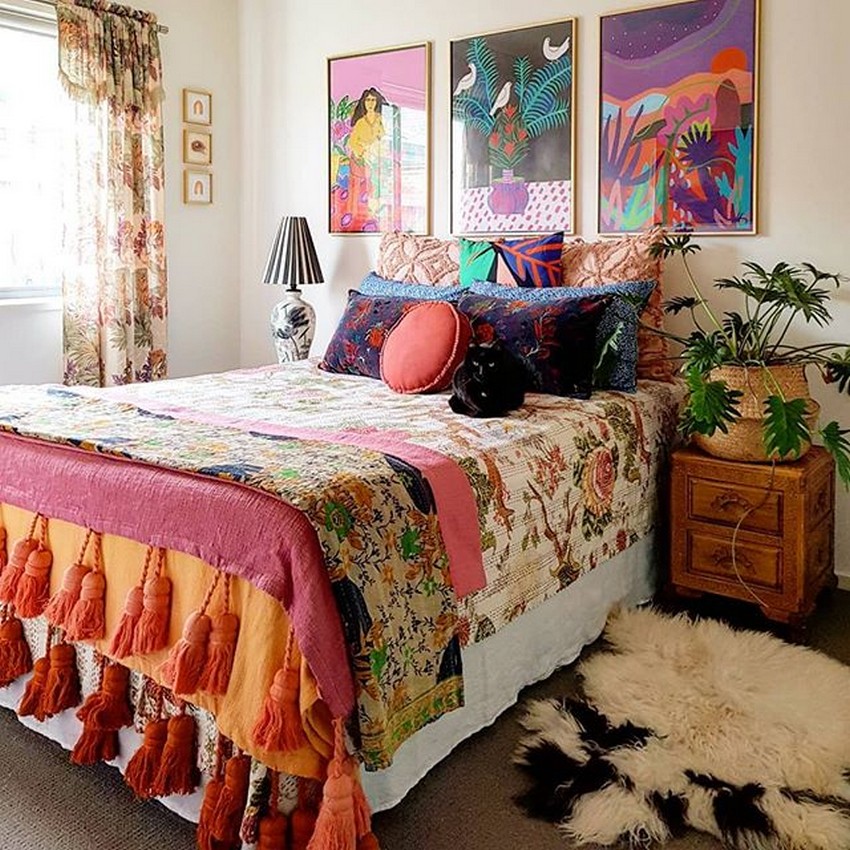 boho chic decor bedroom ideas