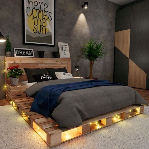 How to create a pallet bed at home